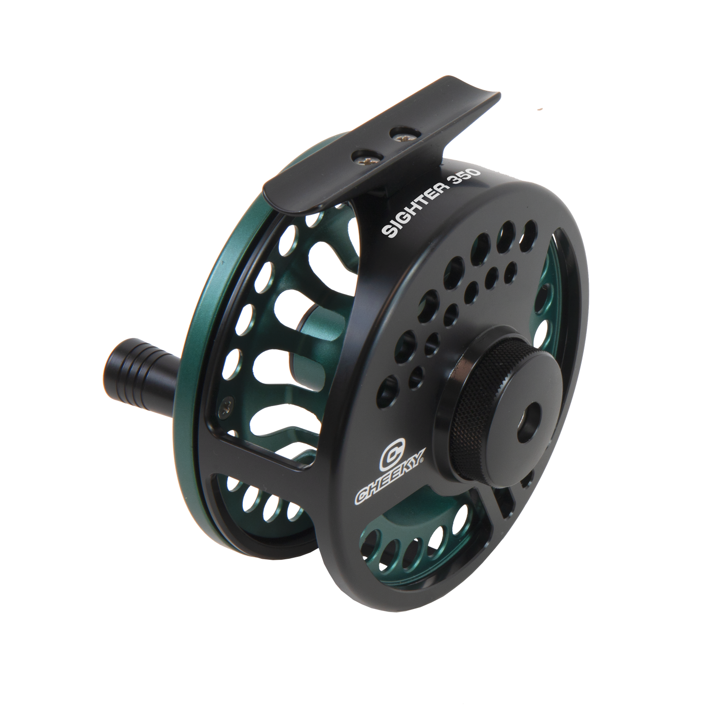 Cheeky Sighter 350 Fly Reel, Black/Emerald