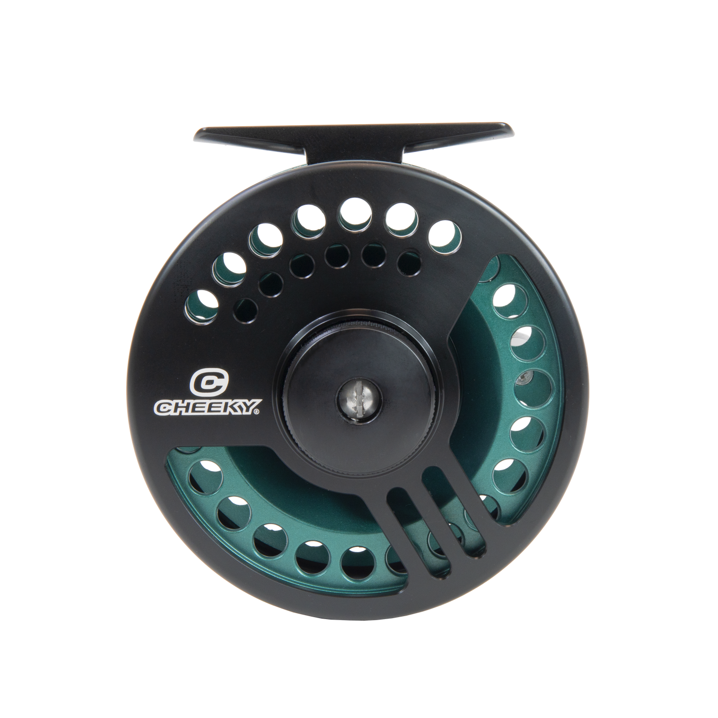 Cheeky Sighter 350 Fly Reel, Black/Emerald