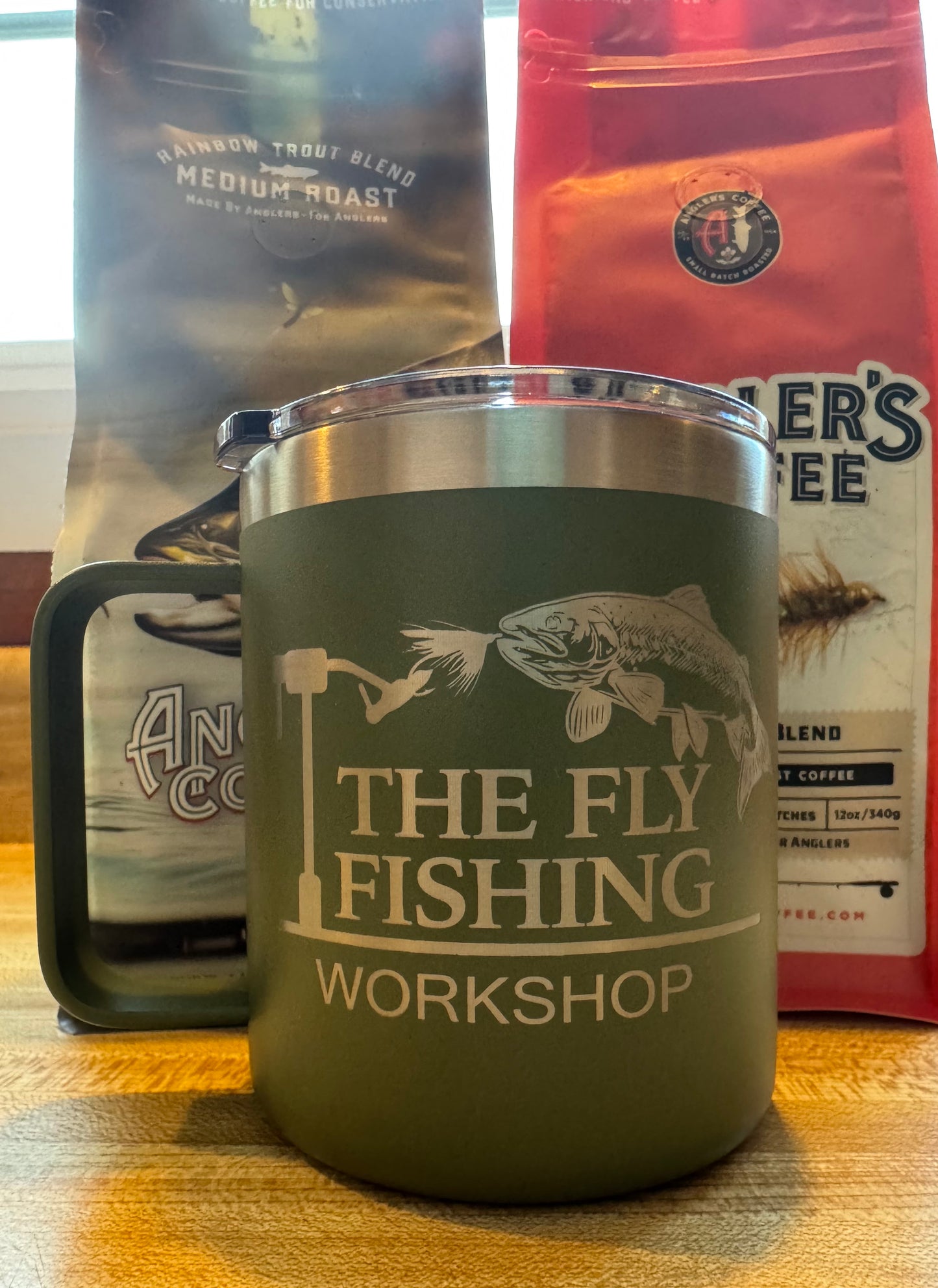 THE FLY FISHING WORKSHOP 14oz COFFEE MUGS