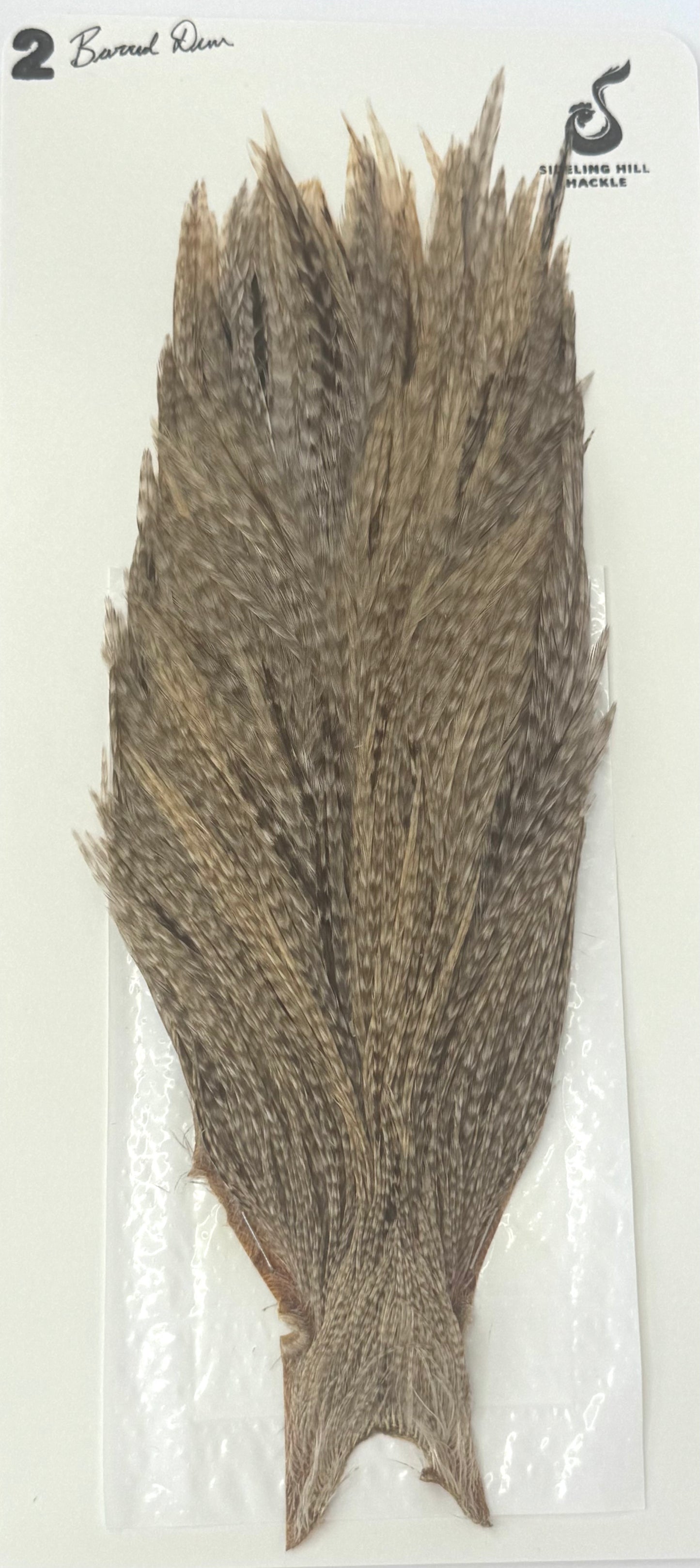 Sideling Hill Hackle Grade 2 Dry Fly Neck Barred Dun