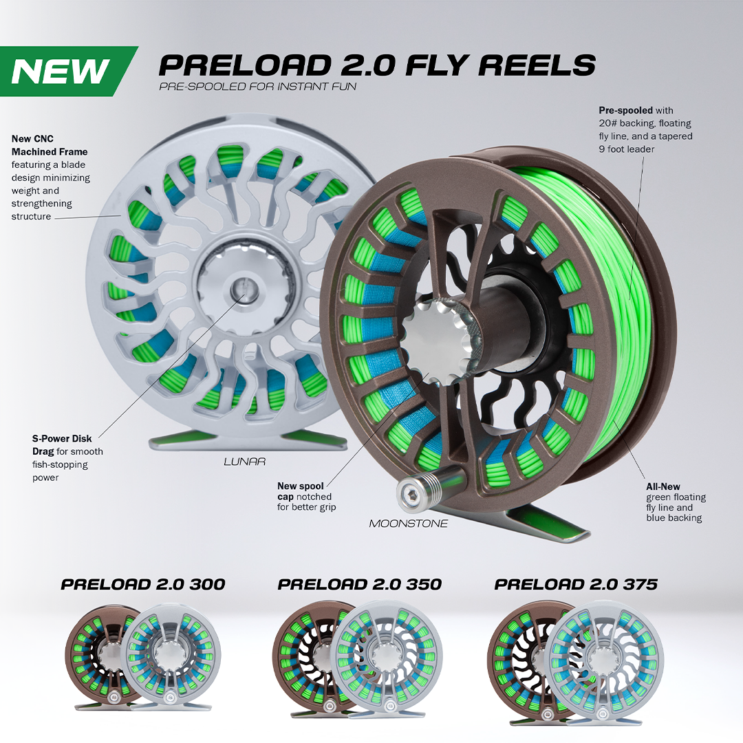 Cheeky PreLoad 2.0 300 Fly Reel, Moonstone