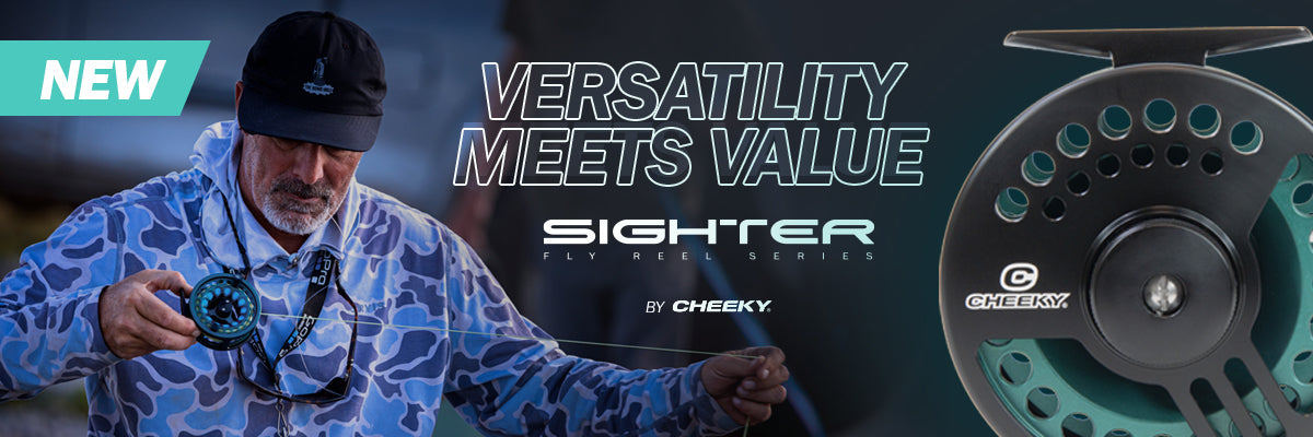 Cheeky Sighter 300 Fly Reel, Black/Ruby