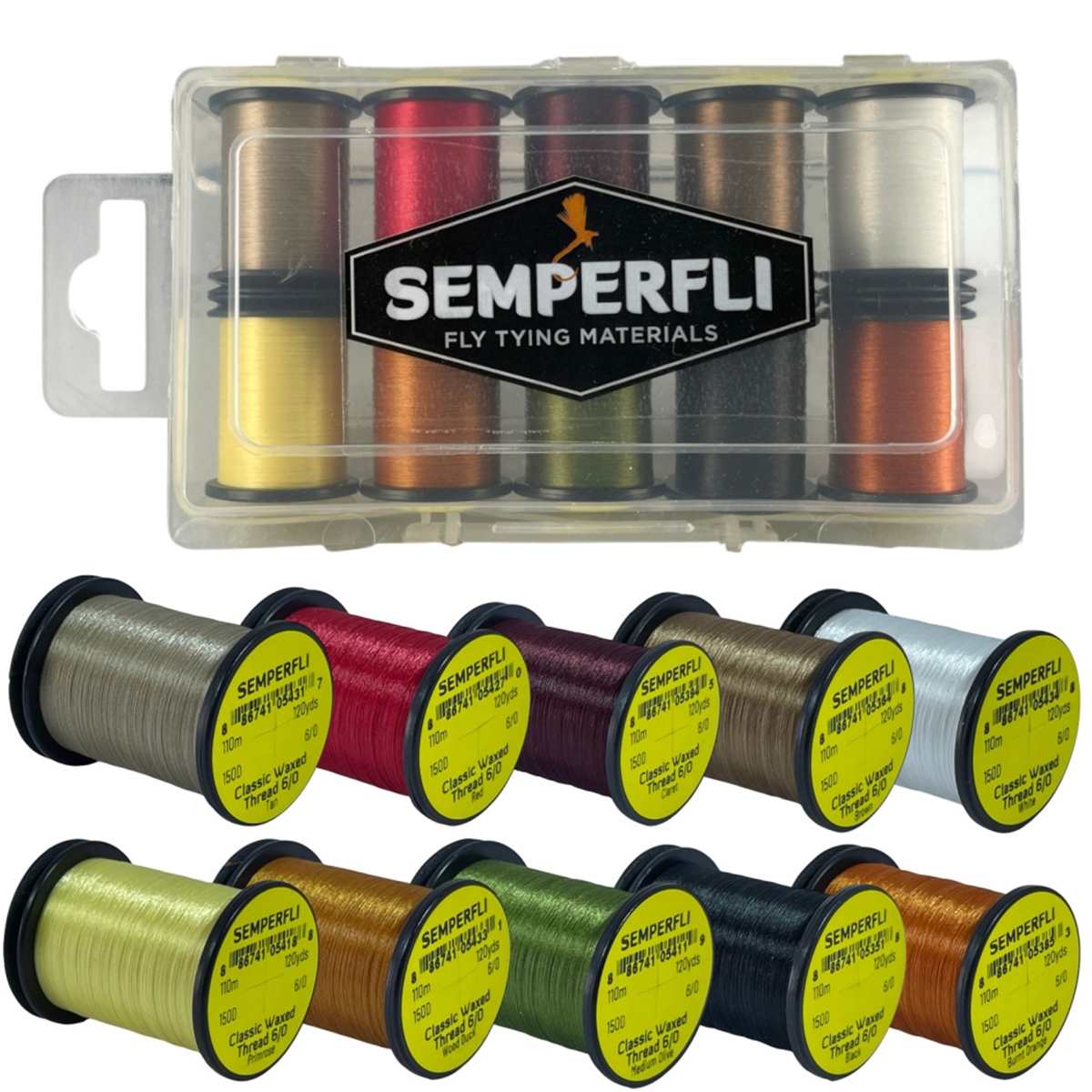 SEMPERFLI CLASSIC WAXED THREAD 6/0 110M NATURALS COLLECTION