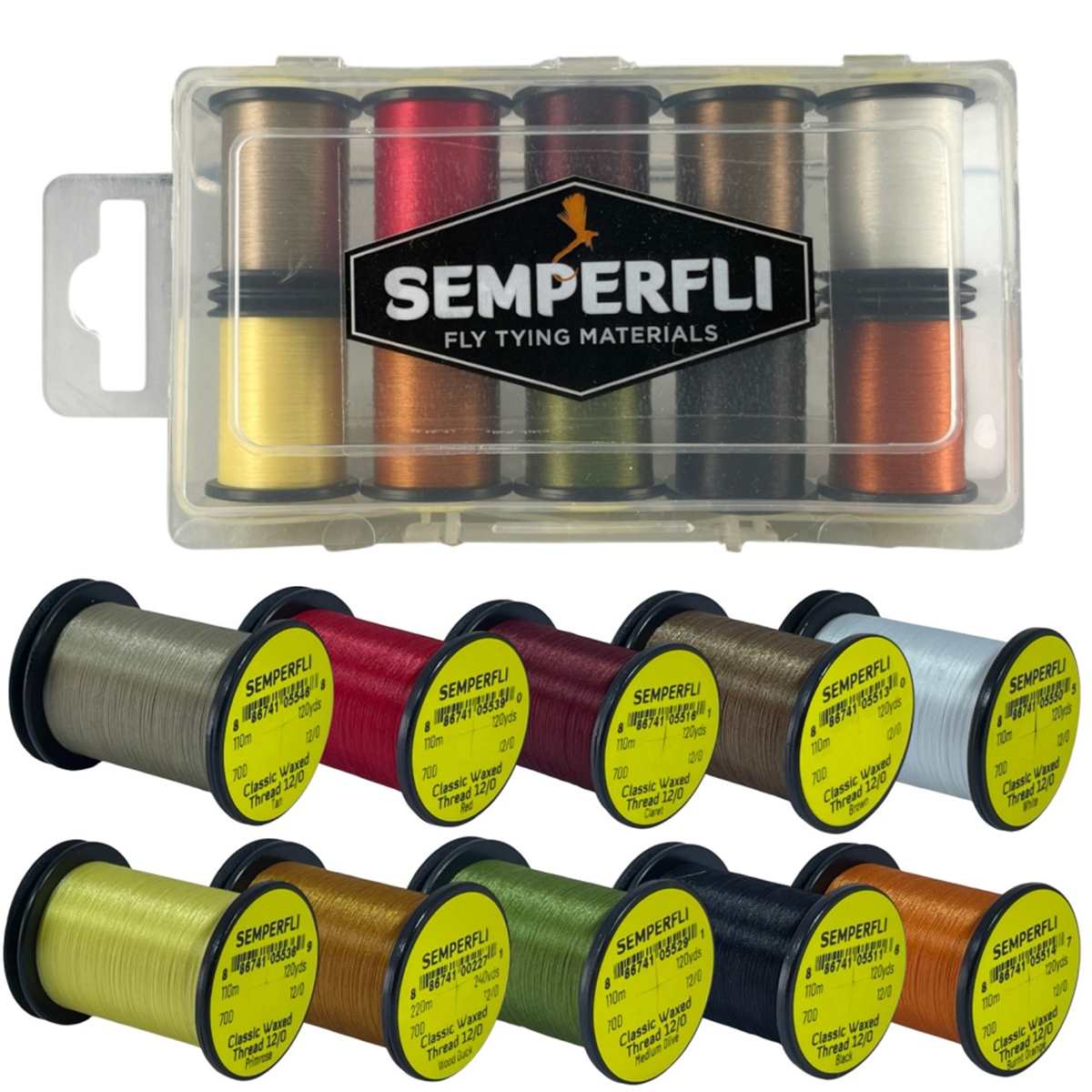 SEMPERFLI CLASSIC WAXED THREAD 12/0 110M NATURALS COLLECTION