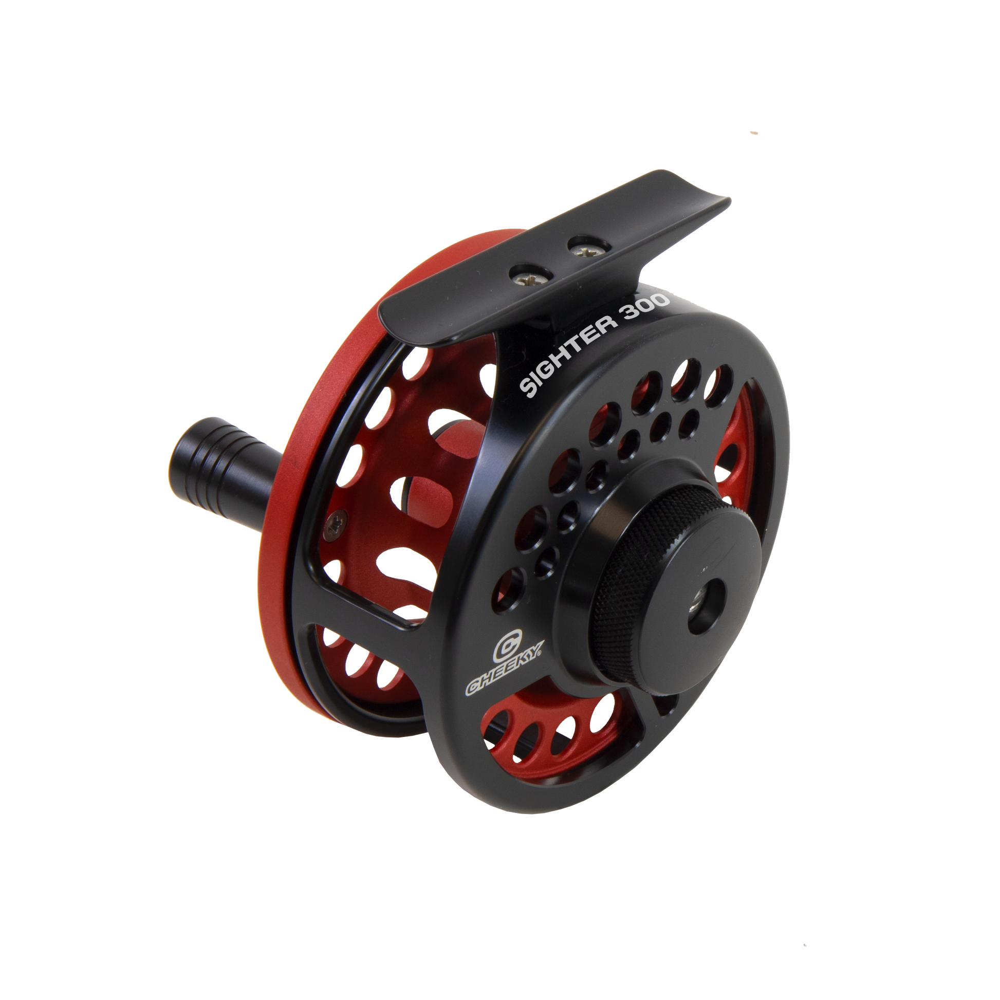 Cheeky Sighter 300 Fly Reel, Black/Ruby