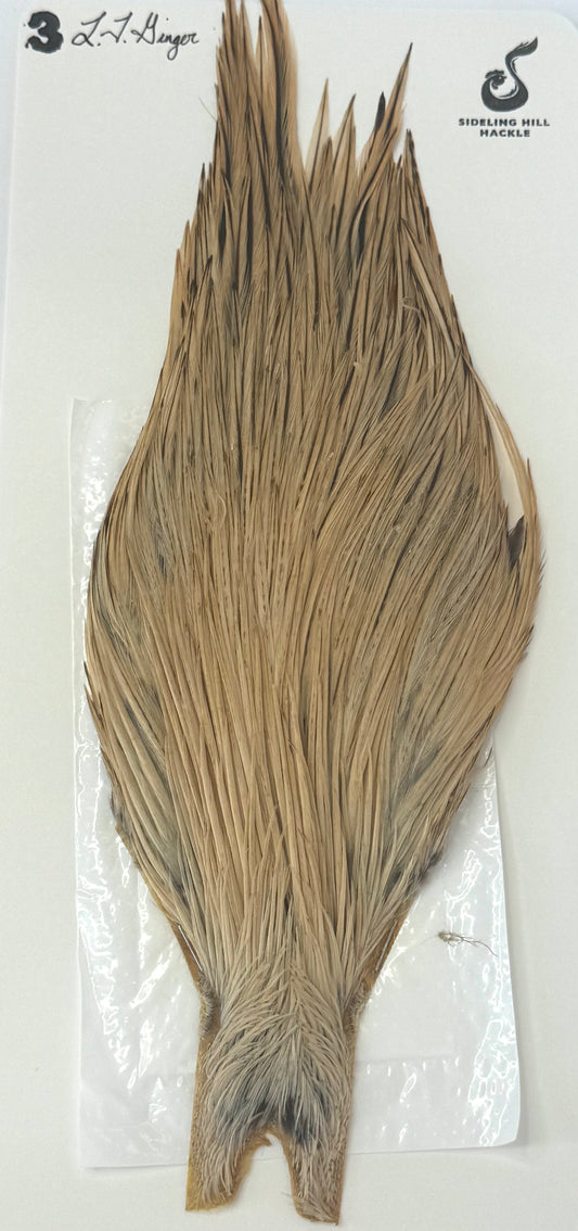 Sideling Hill Hackle Grade 3 Dry Fly Neck Light Ginger
