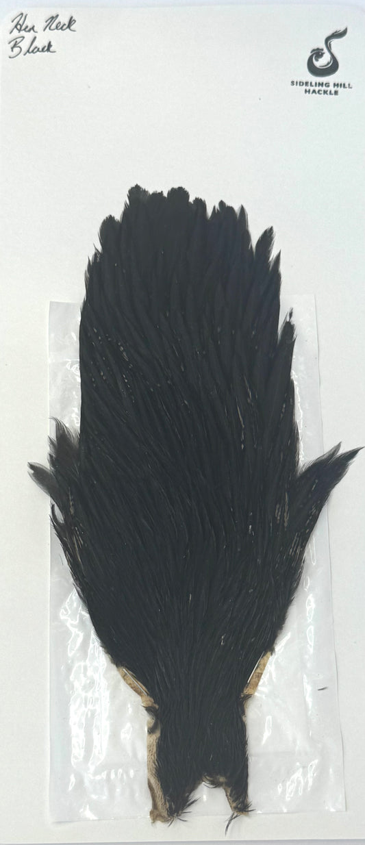 Sideling Hill Hackle Hen Neck Black