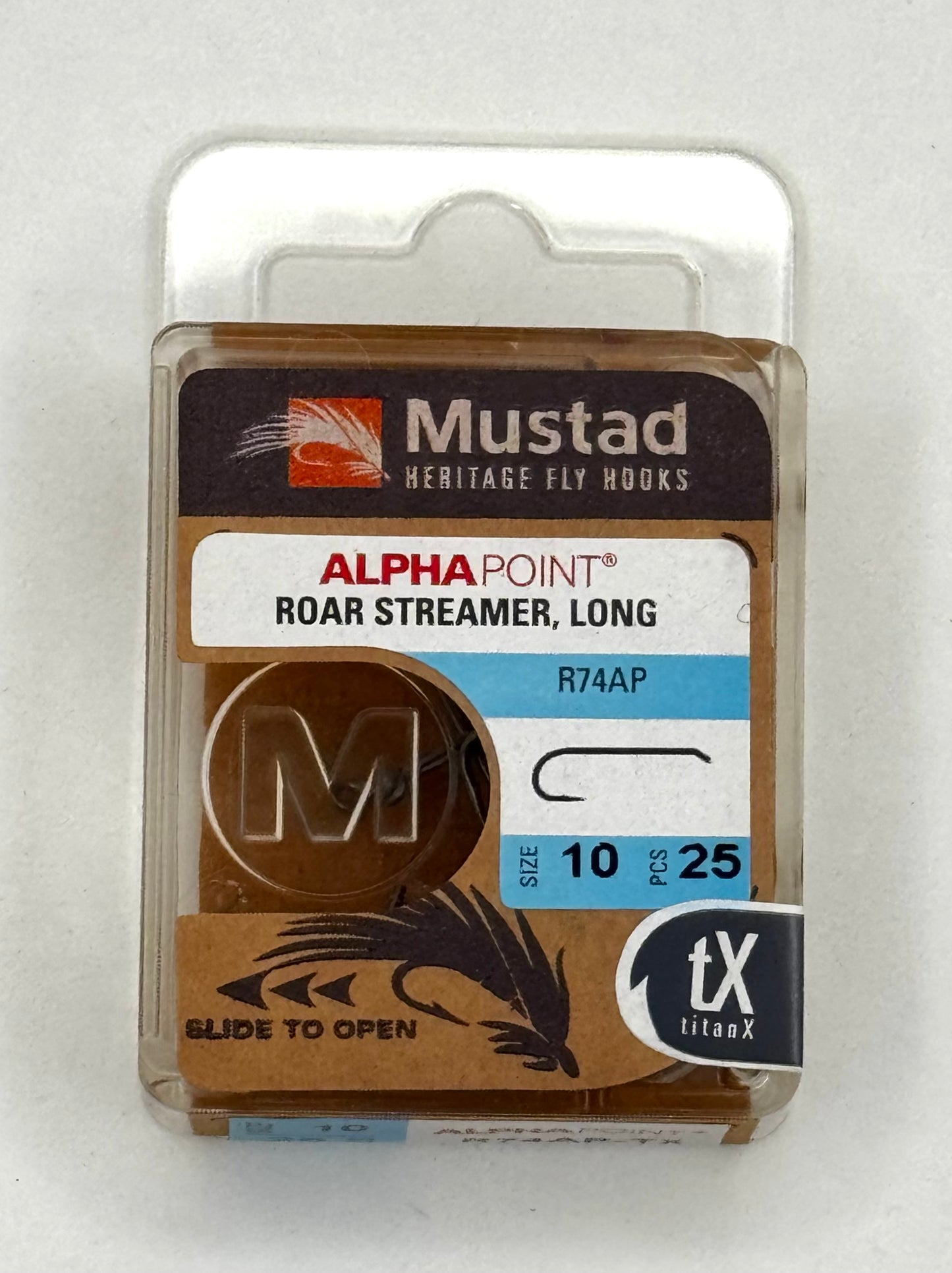 Mustad Streamer Hook 9672 2XH 4XL Forged Down Eye TitanX 25 Pack