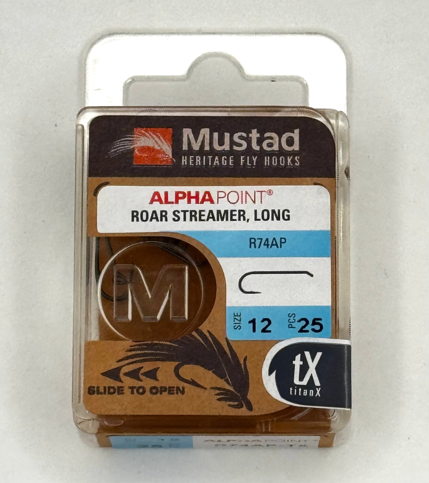 Mustad Streamer Hook 9672 2XH 4XL Forged Down Eye TitanX 25 Pack